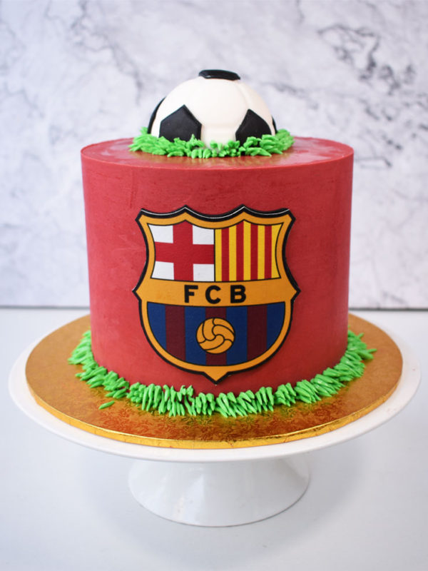 Torta de Futbol Club Barcelona - Compra Online en Daya's Cakes