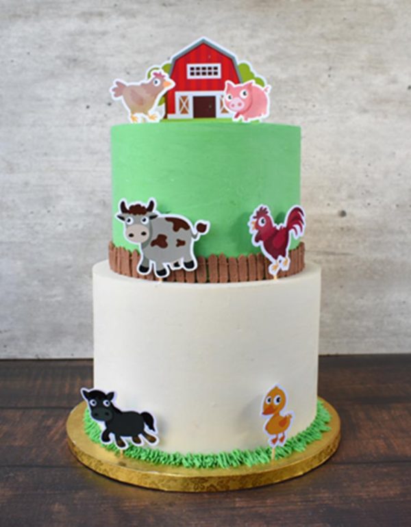 Torta de Granja - Con Divertidos Animalitos - Daya's Cakes